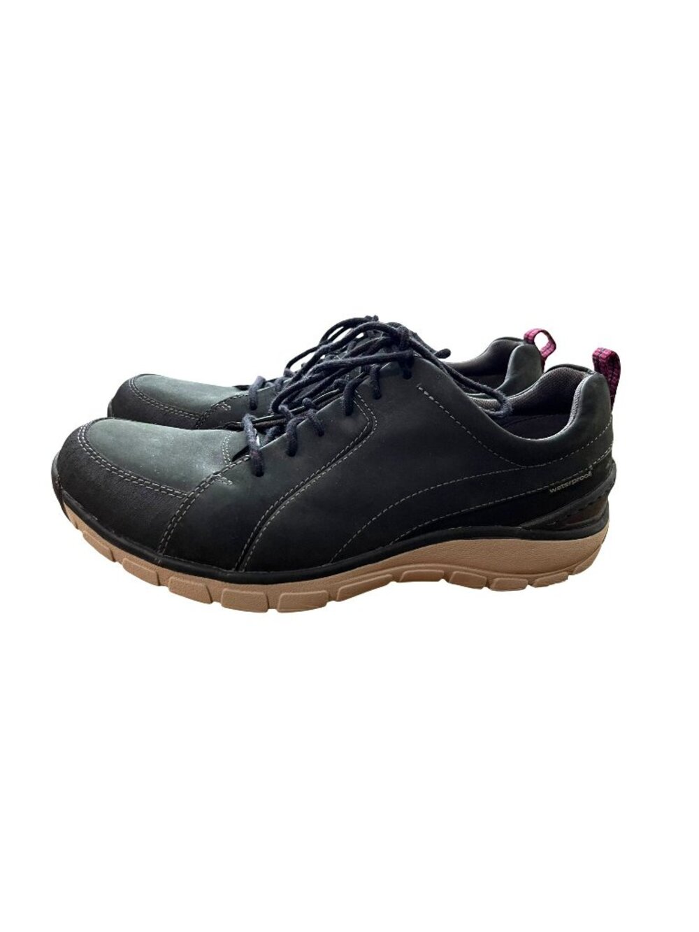 Clarks Wave Go Women’s 9.5 Navy Nubuck Leather WaveWalk Shoes Used
